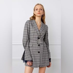 J.ING Plaid Blazer Dress